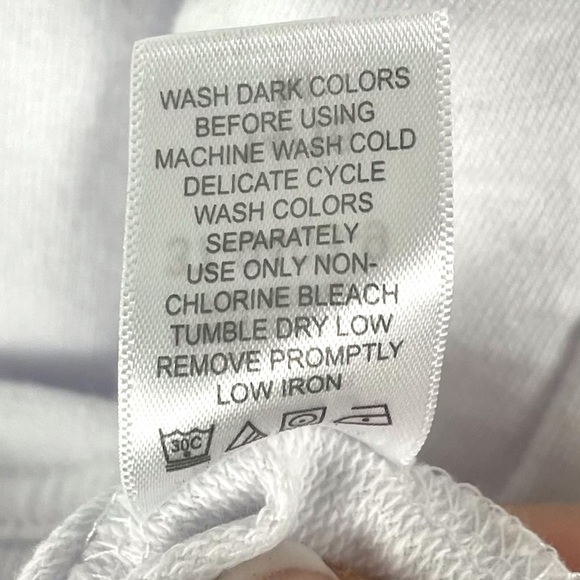 Roaman’s White Peek-A-Boo Sleeve Crewneck Sweater Sweatshirt Size 14/16 - Picture 9 of 10